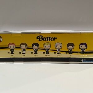 Funko Pop BTS Butter Collection with Yellow and Black Never Opened!